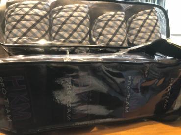HKM Fleecebandagen Pro Team dunkelbraun 4er Set 200 cm